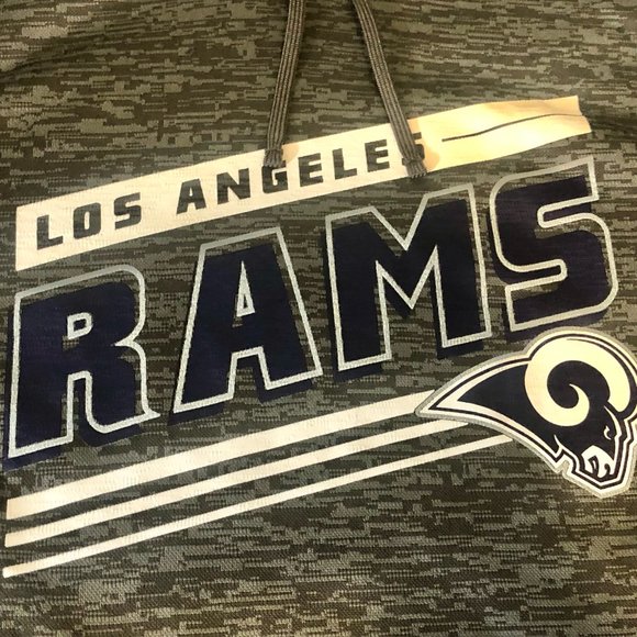 Los Angeles Rams - Adidas Grey Hoodie - Men Large Great Condition - Picture 6 of 11